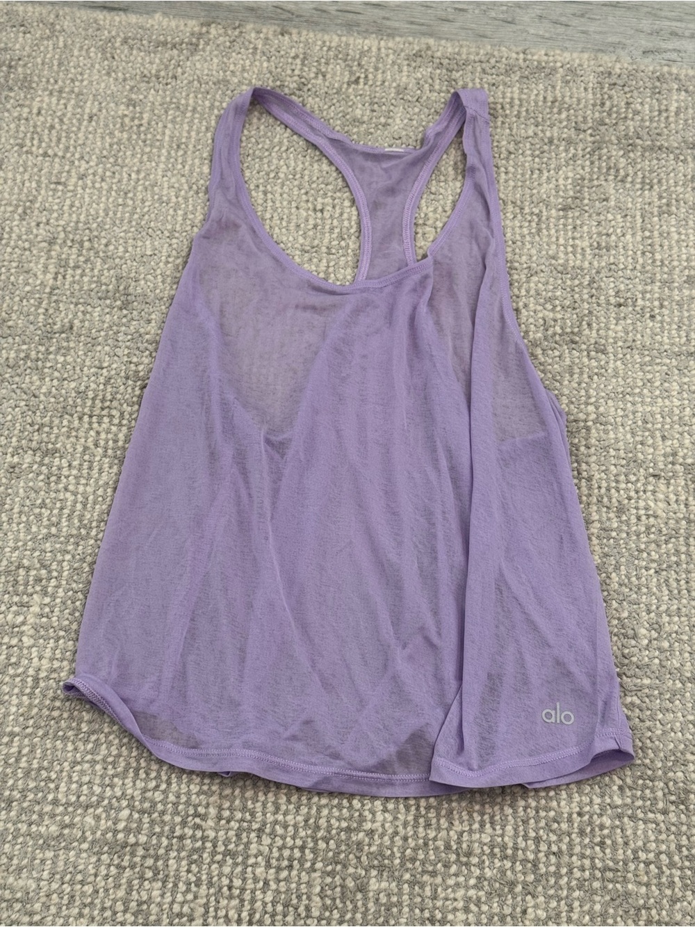 ALO Yoga Lavender Racerback Tank